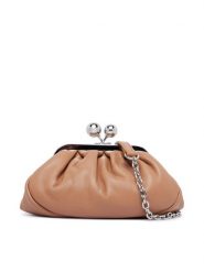 Weekend Max Mara Torebka Nembi 2625516104600 Brązowy. Brązowe torebki do ręki damskie Weekend Max Mara, bez wzorów, ze skóry, bez dodatków. Za 1,239.00 zł.