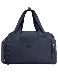 Torba sportowa WINGS SOLENNE z kieszenią na buty i pasem na walizkę NAVY BLUE. Niebieskie torby na ramię męskie Wings, z materiału, na ramię. Za 129.90 zł.