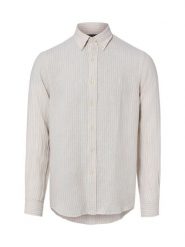 Polo Ralph Lauren koszula lniana - Custom Fit Mężczyźni Modern Fit len beżowy, XL. Brązowe koszule męskie Polo Ralph Lauren, m, bez wzorów, ze lnu, bez kołnierzyka, bez ramiączek. Za 649.95 zł.