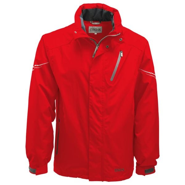 Funkcjonalna kurtka Pro-X Elements Uni Wallis. Czerwone kurtki męskie PRO-X ELEMENTS, l, bez wzorów, z materiału, z kapturem. Za 443.85 zł.
