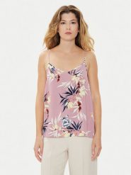 ONLY Top Nova 15222159 Fioletowy Regular Fit. Fioletowe topy damskie ONLY, bez wzorów, z wiskozy, bez kołnierzyka, bez ramiączek. Za 39.99 zł.