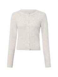 Marie Lund sweter z domieszką wełny Kobiety szary, S. Szare swetry nierozpinane damskie Marie Lund, s, bez wzorów, z wełny, bez kołnierzyka, bez ramiączek. Za 179.95 zł.