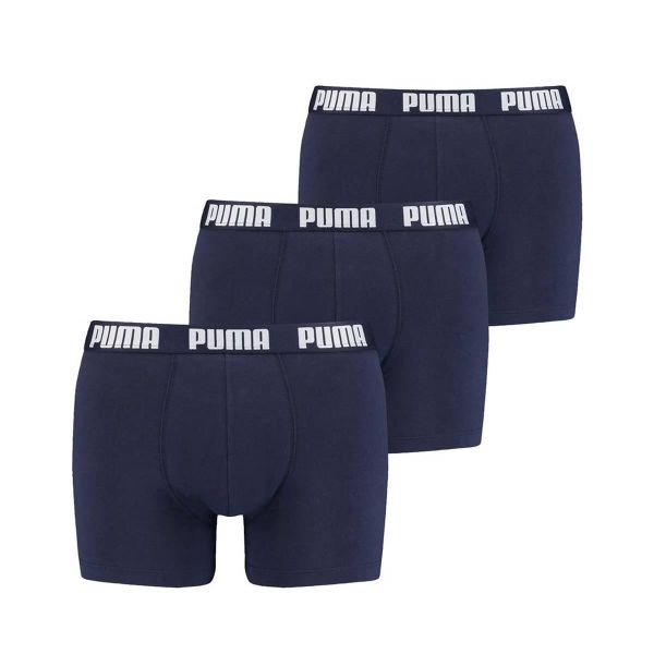 Bokserki męskie Puma EVERYDAY 3-PACK. Niebieskie bokserki męskie Puma, bez wzorów. Za 112.99 zł.