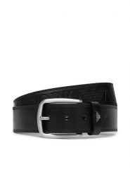 Emporio Armani Pasek EM007190 AF29179 UC001 Czarny. Czarne paski męskie Emporio Armani, ze skóry. Za 569.99 zł.