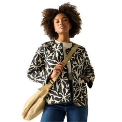 Kurtka Damska Mira Abstract Floral Padded Jacket. Brązowe kurtki sportowe damskie Regatta, m, bez wzorów, z materiału, bez ramiączek, bez kaptura, trekkingowe. Za 238.99 zł.