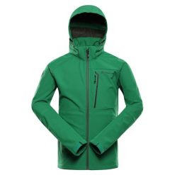 Kurtka softshell męska Alpine Pro Hoor. Zielone kurtki męskie Alpine Pro, l, bez wzorów, z materiału, z kapturem, rowerowe. Za 419.00 zł.