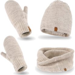 Nandy Nandy Damski Komplet Zimowy Czapka Komin Rękawiczki - Zest-Ckr-18500-Bez. Czapki damskie Nandy, na zimę, bez wzorów. Za 120.80 zł.