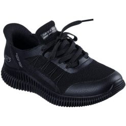 Buty sportowe damskie Skechers Bobs Geo Lite Divine Pace. Czarne obuwie sportowe damskie Skechers, bez wzorów, bez zapięcia, trekkingowe, Skechers Sport. Za 299.99 zł.