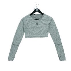 Second life - T-shirt Femme Fitness Yoga Gris - Jak nowy. Szare t-shirty damskie GYMSHARK, bez wzorów, sportowe, bez kołnierzyka, bez ramiączek. Za 101.48 zł.