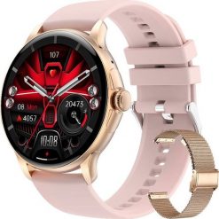 Smartwatch Rubicon RNCF35 Różowy. Czerwone zegarki smartwatch Rubicon, bez wzorów. Za 124.99 zł.