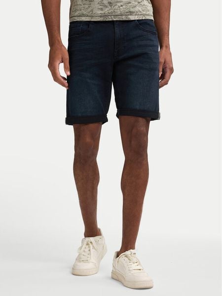 Petrol Industries Szorty jeansowe M-1050-SHO002 Granatowy Regular Fit. Niebieskie szorty męskie Petrol Industries, bez wzorów, z bawełny. Za 209.99 zł.