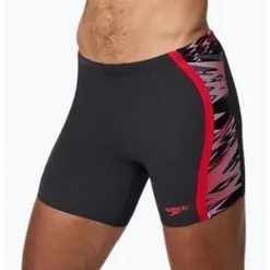 Spodenki kąpielowe Speedo Hyperboom Splice - Mid jammers. Czarne kąpielówki męskie Speedo, m, bez wzorów. Za 199.99 zł.