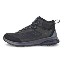 Buty trekkingowe męskie Ecco ULT-TRN WP. Czarne trekkingi męskie ecco, z materiału, za kostkę, bez zapięcia. Za 849.99 zł.