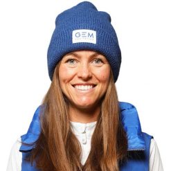 Czapka damska GEM Kiss. Niebieskie czapki damskie GEM EQUITATION, bez wzorów, eleganckie. Za 231.00 zł.