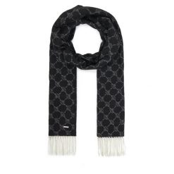 Szalik JOOP!. Czarne szaliki męskie JOOP!, bez wzorów. Za 289.99 zł.