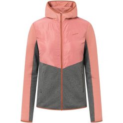 Kurtka trekkingowa damska Creek Hoodie. Czerwone kurtki sportowe damskie Viking, l, bez wzorów, z bawełny, bez ramiączek, z kapturem, na golfa. Za 230.95 zł.
