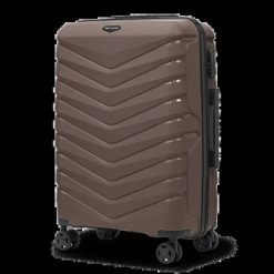 Walizka średnia Wings PHOENIX 2.0 polipropylen 24" BROWN. Brązowe walizki damskie Wings, bez wzorów, z materiału, duże. Za 209.90 zł.