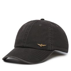 Czapka z daszkiem Aeronautica Militare. Szare czapki damskie Aeronautica Militare, bez wzorów. Za 189.99 zł.