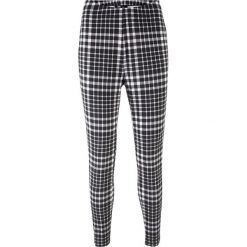 Legginsy w kratę z wygodnym paskiem w talii bonprix czarno-biały w kratę vichy. Czarne legginsy damskie bonprix, bez wzorów. Za 37.99 zł.