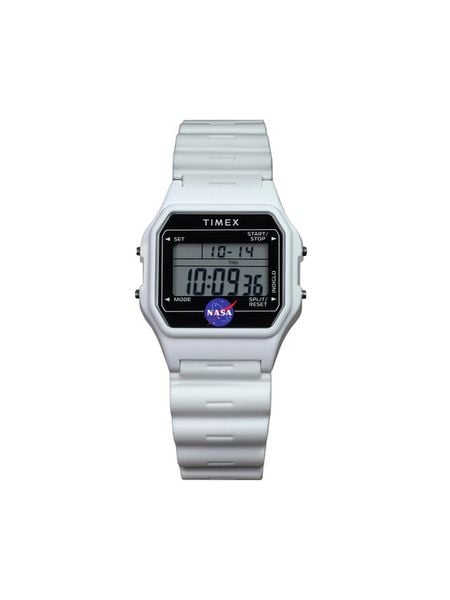 Timex Zegarek Main Street Classic TW2Y13500 Biały. Białe, cyfrowe zegarki męskie Timex, bez wzorów. Za 329.99 zł.