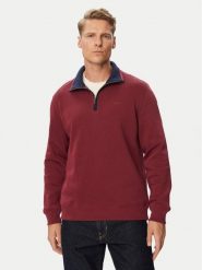 Gant Sweter 2067160 Bordowy Regular Fit. Czerwone swetry męskie GANT, m, bez wzorów, z bawełny, bez kołnierzyka, bez ramiączek. Za 659.99 zł.