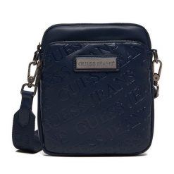 Saszetka Guess Jeans. Niebieskie saszetki i nerki męskie Guess Jeans, z jeansu, małe. Za 199.99 zł.