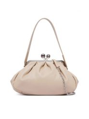 Weekend Max Mara Torebka Cubico 2625516124600 Brązowy. Brązowe torebki do ręki damskie Weekend Max Mara, bez wzorów, ze skóry, bez dodatków. Za 1,839.00 zł.