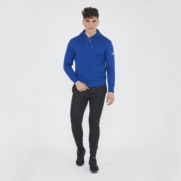 Dres sportowy kompletny SABURO męski. Niebieskie komplety dresowe męskie Legea, m, bez wzorów, z dresówki. W wyprzedaży za 167.50 zł.