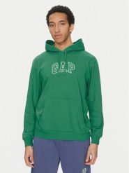 Gap Bluza 708409-01 Zielony Regular Fit. Zielone bluzy męskie GAP, m, bez wzorów, z bawełny, bez ramiączek, bez kaptura. Za 129.99 zł.