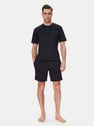 BOSS Piżama 50540613 Granatowy Regular Fit. Niebieskie piżamy męskie Boss, l, bez wzorów, z bawełny, bez kołnierzyka, bez ramiączek. Za 499.99 zł.