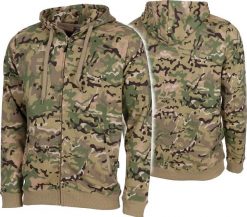 MFH Bluza moro Trainingsjacke Jogger Operation-Camo S. Zielone bluzy męskie MFH, m, bez wzorów, bez ramiączek, bez kaptura. Za 159.00 zł.