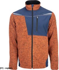 CERVA Sweter męski CERVA Stirling Stretch z suwakiem, kieszeniami bocznymi i napiersiową, odblaskowy, dziany, trykotowy - ceglasty XS. Czerwone swetry męskie CERVA, m, bez wzorów, bez kołnierzyka, bez ramiączek. Za 120.45 zł.