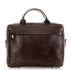 Torba Skórzana na Laptop R03XLBB Brødrene C. Brąz. Torby na laptopa damskie bez wzorów, ze skóry. Za 528.00 zł.