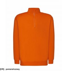 JHK - Bluza dresowa z krótkim zamkiem pomarańczowy 2XL. Brązowe bluzy męskie JHK, m, bez wzorów, z dresówki, bez ramiączek, bez kaptura. Za 64.23 zł.