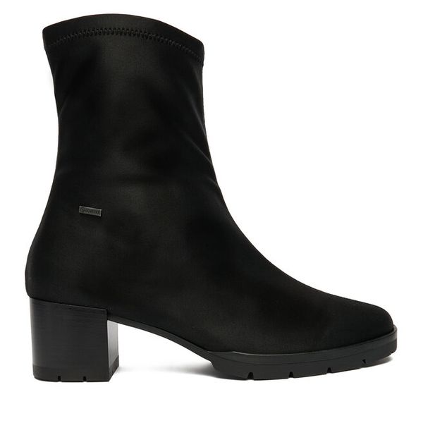 Botki HÖGL. Czarne botki damskie HÖGL, bez wzorów, bez obcasa, na słupku, bez zapięcia. Za 649.99 zł.