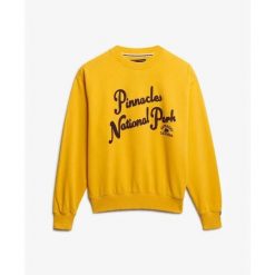 Bluza damska Superdry Lo-fi Outdoor. Żółte bluzy damskie Superdry, bez wzorów, bez ramiączek, bez kaptura. Za 326.95 zł.