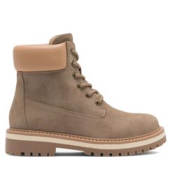 Trapery Jenny Fairy. Brązowe trapery damskie Jenny Fairy, bez zapięcia. Za 119.99 zł.