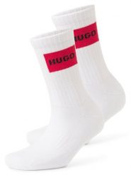 HUGO Skarpety w 2-paku Kobiety biały|czerwony, 39-42. Białe skarpetki damskie Hugo, bez wzorów. Za 69.95 zł.