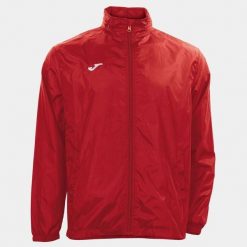 Kurtka do biegania męska Joma Iris przeciwdeszczowa. Czerwone kurtki męskie Joma, na zimę, m, bez wzorów, z materiału, z kapturem, do biegania. Za 73.94 zł.