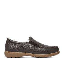 Półbuty Go Soft. Brązowe półbuty damskie GO SOFT, bez wzorów, ze lnu, bez obcasa, na płaskiej podeszwie, bez zapięcia. Za 219.99 zł.