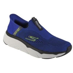 Buty sportowe Sneakersy męskie, Skechers Max Cushioning - Advantageous Slip-ins. Niebieskie buty sportowe męskie Skechers, bez wzorów, bez zapięcia, trekkingowe. Za 489.99 zł.