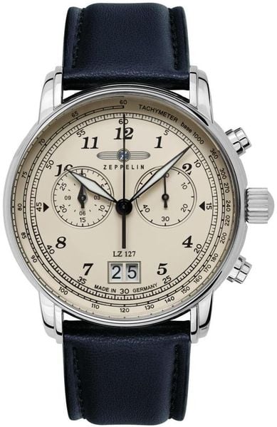 Zegarek Zeppelin Zegarek męski Zeppelin 86841 niebieski. Niebieskie zegarki męskie Zeppelin, bez wzorów. Za 1,470.00 zł.