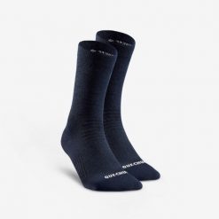 Skarpety turystyczne Quechua SH100 Mid. Niebieskie skarpetki damskie QUECHUA, bez wzorów, z elastanu. Za 39.99 zł.