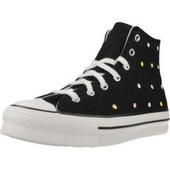 Buty CONVERSE Chuck Taylor All Star Lift Polka Dots Platform Czarny. Czarne obuwie sportowe damskie Converse, bez wzorów, z tkaniny, bez zapięcia. Za 292.99 zł.