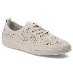 Półbuty damskie S.Barski, ze skóry naturalnej perforowana cholewka sznurowanie lekka elastyczna podeszwa wygodne casual, beżowe, LR61-7083. Brązowe półbuty damskie S.BARSKI, bez wzorów, ze skóry, casualowe, bez obcasa, na płaskiej podeszwie, bez zapięcia. Za 179.00 zł.