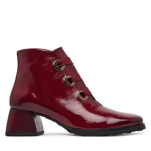 Botki Hispanitas. Fioletowe botki damskie Hispanitas, bez wzorów, bez obcasa, na słupku, bez zapięcia. Za 699.99 zł.