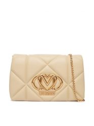 LOVE MOSCHINO Torebka JC4043PP1PLC0129 Beżowy. Brązowe torebki do ręki damskie Love Moschino, bez wzorów, ze skóry, bez dodatków. Za 789.99 zł.