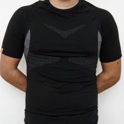 Koszulka treningowa. Czarne bluzy męskie FENC'IT, m, bez wzorów, z materiału, sportowe, bez ramiączek, bez kaptura. W wyprzedaży za 49.99 zł.