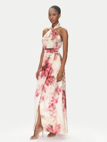 Marciano Guess Sukienka wieczorowa 5GGK18 7099Z Beżowy Regular Fit. Brązowe sukienki damskie Marciano Guess, z aplikacjami, z syntetyku, wizytowe, bez kołnierzyka, bez ramiączek. Za 869.99 zł.