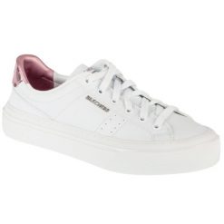 Buty sportowe Sneakersy damskie, Selene - Sophisticated Style. Białe obuwie sportowe damskie Skechers, bez wzorów, bez zapięcia, trekkingowe. Za 279.99 zł.